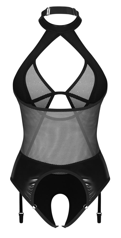 Body Crotchless Obsessive L/XL - Malla y Efecto Mojado