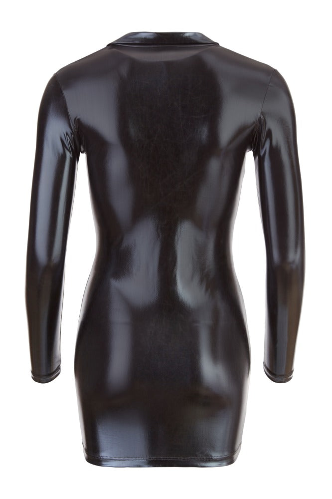 Minivestido Cottelli Party Negro Brillante Talla L
