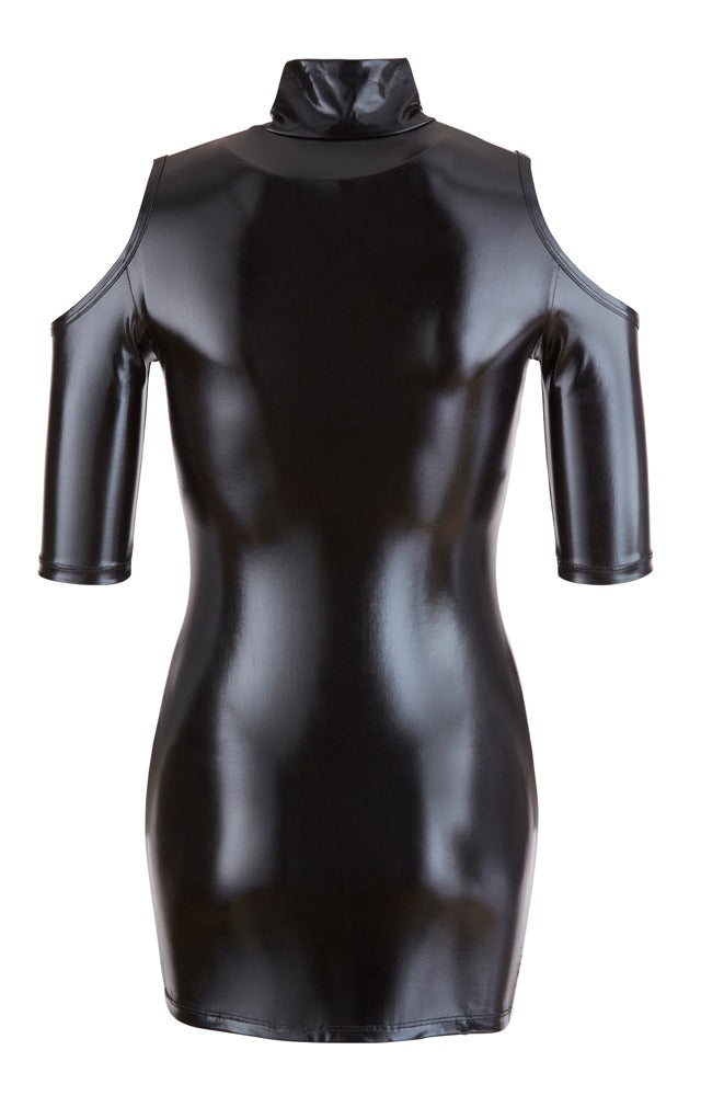Cold Shoulder Dress L - Minivestido Negro Cottelli Party