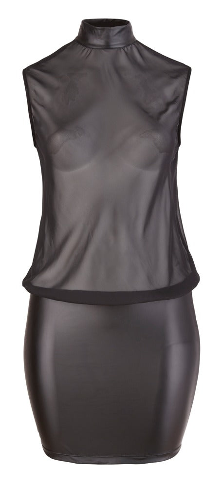 Vestido Transparente Negro XL Cottelli Curves