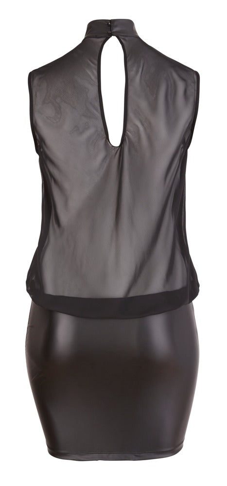 Vestido Transparente Negro Cottelli Curves Talla 4XL