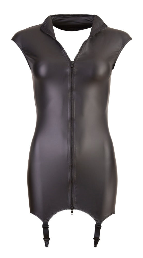 Vestido de Fiesta Negro con Tirantes Suspender - Cottelli PARTY Talla S