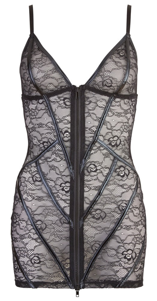 Vestido de Encaje Negro Cottelli Lingerie Talla XL