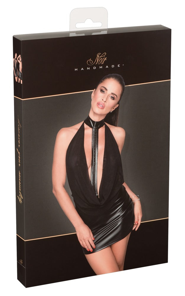 Dress Transparent L Noir - Minivestido Fiesta Ajustado