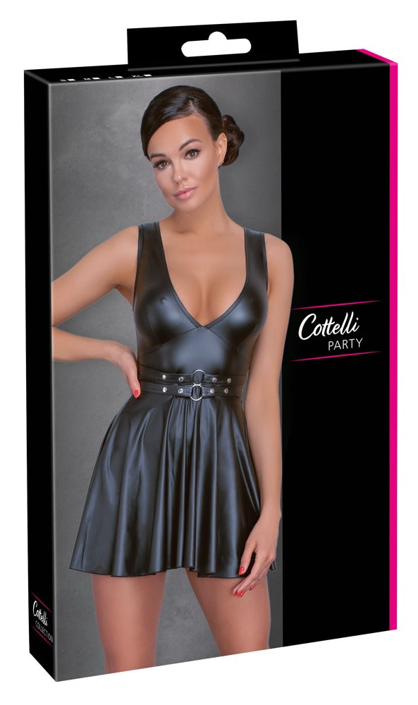 Vestido Fiesta Acampanado Cottelli PARTY - Diseño Moderno en Negro