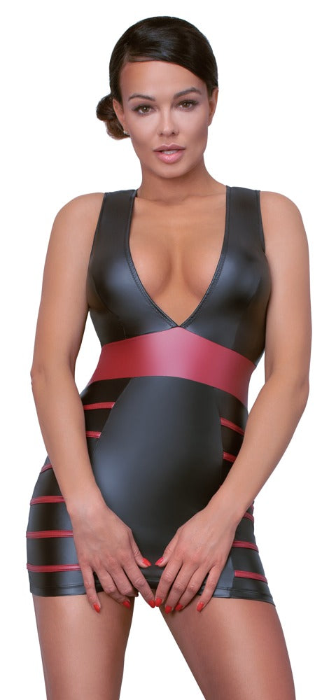 Vestido Fiesta Cottelli PARTY Negro y Rojo Talla S
