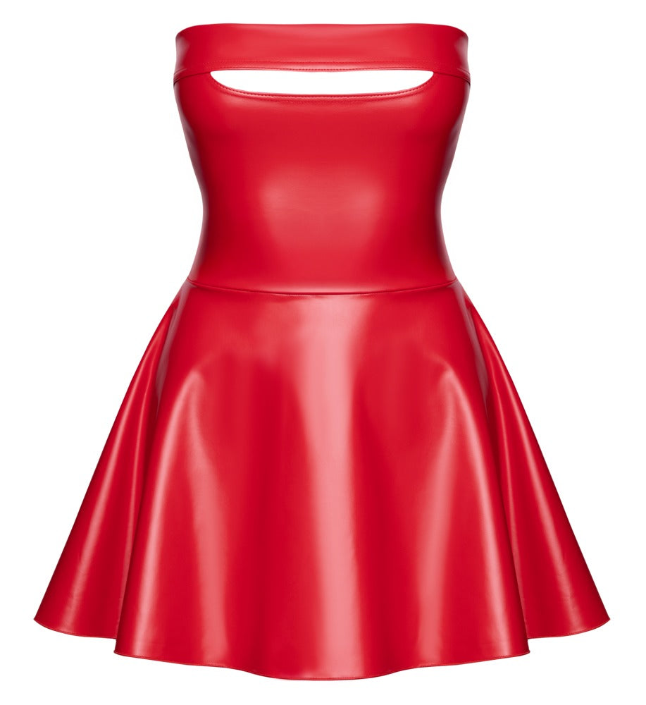 Noir Dress Red XL - Minivestido Tubo Sin Tirantes Rojo Brillante