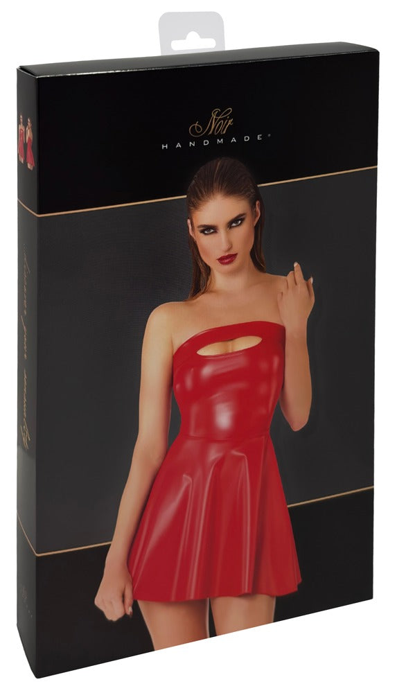 Noir Dress Red XL - Minivestido Tubo Sin Tirantes Rojo Brillante
