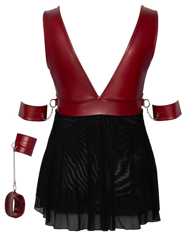 Babydoll Bondage 4XL Cottelli - Camisón Erótico con Accesorios
