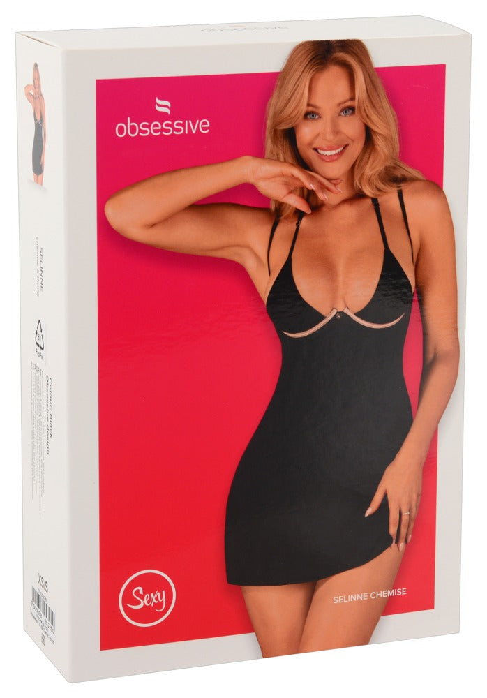 Vestido Selinne Negro con Tanga - Obsessive M/L