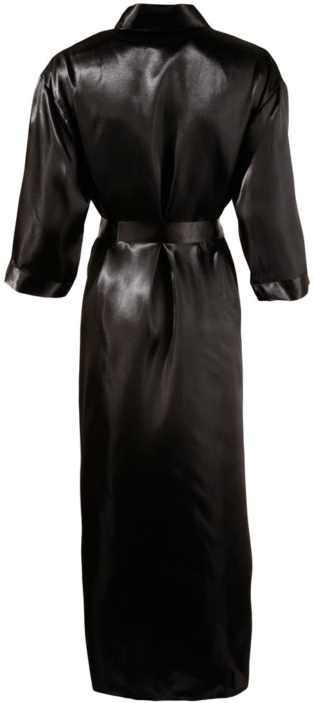 Kimono Negro Satinado Cottelli Lingerie 2XL/3XL