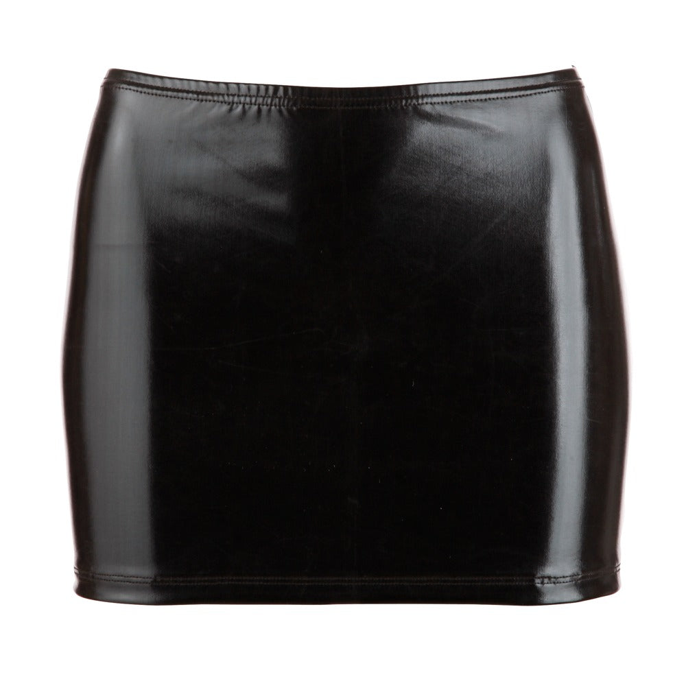 Minifalda Negra Efecto Mojado Cottelli Party Talla L
