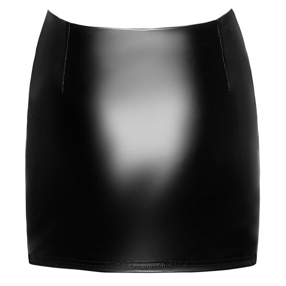 Noir Skirt Suspender L - Minifalda con Liguero Integrado