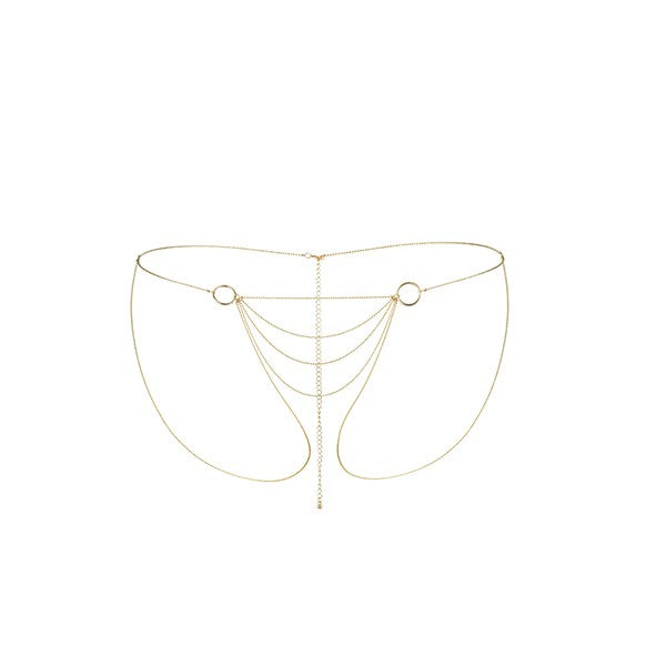 BODY CHAIN CULOTTE THE MAGNIFIQUE COLLECTION BIJOUX INDISCRETS DORADO