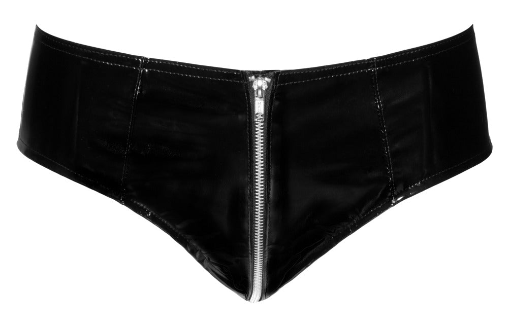 Vinyl Pants with a Zip L - Black Level