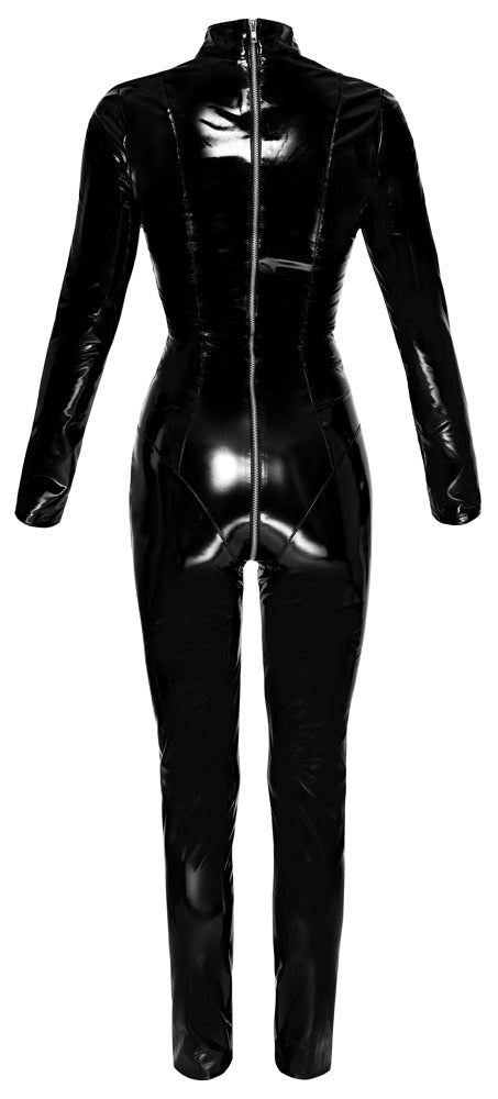 Mono de Vinilo Negro Black Level Talla L - Jumpsuit Ceñido