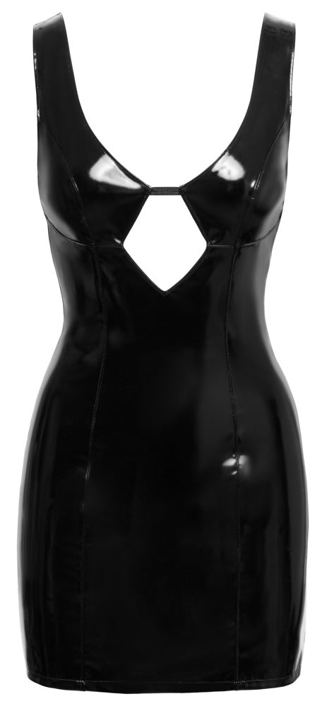 Vinyl Dress Black L - Vestido Corto Negro de Vinilo Black Level