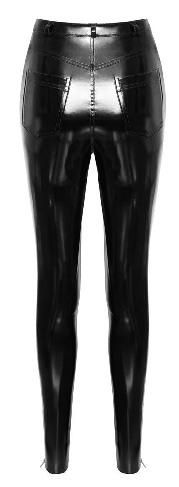 Pantalón Vinilo Negro Brillante XL - Black Level