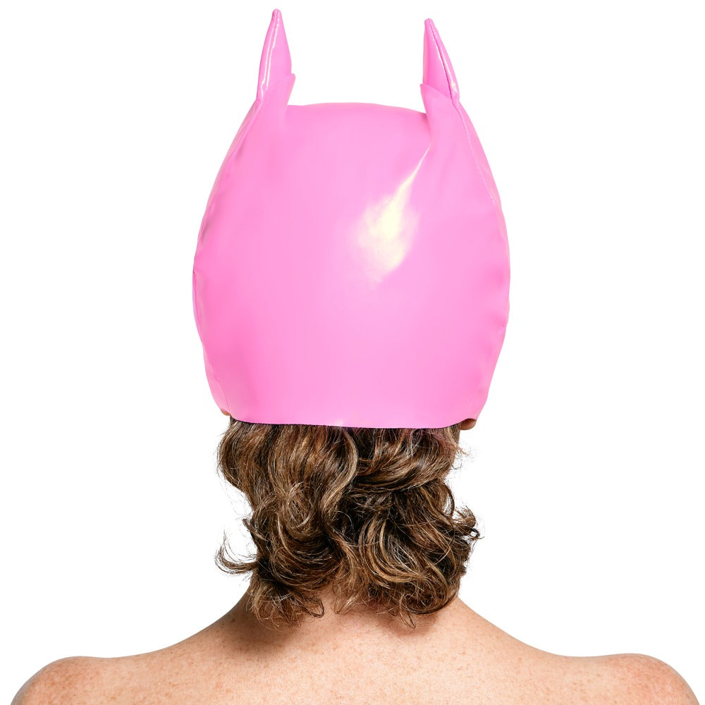 Vinyl Cat Mask S-L - Máscara de Gato en Vinilo Rosa Brillante