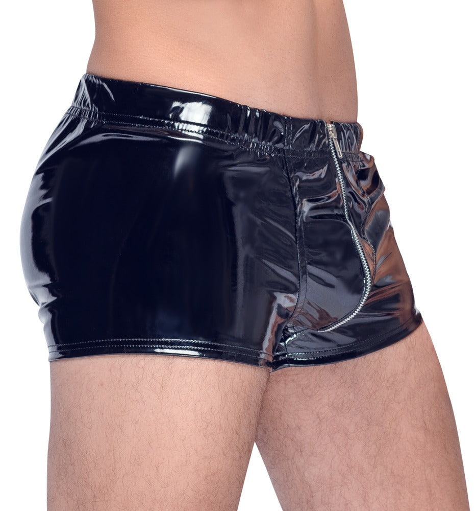 Vinyl M. Pants RV 2XL - Pantalones de Charol Negro Black Level