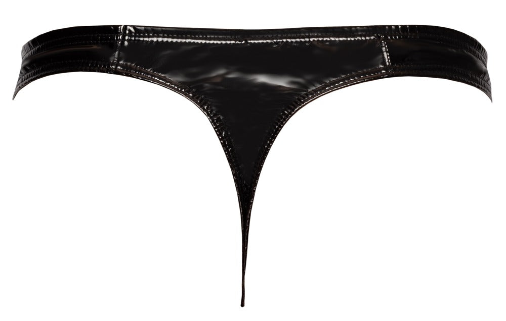 Vinyl Men's Rio XL - Tanga Brillante de Charol Bielástico