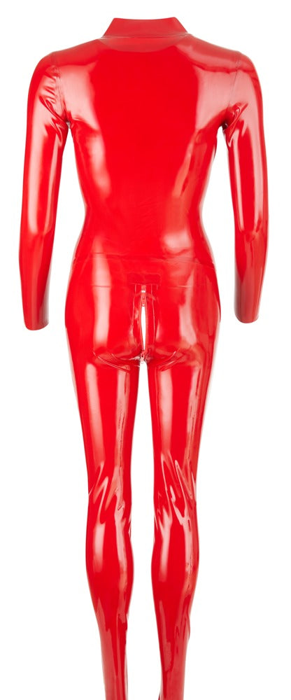 Latex Catsuit Red XS - Late X Traje Entallado Rojo