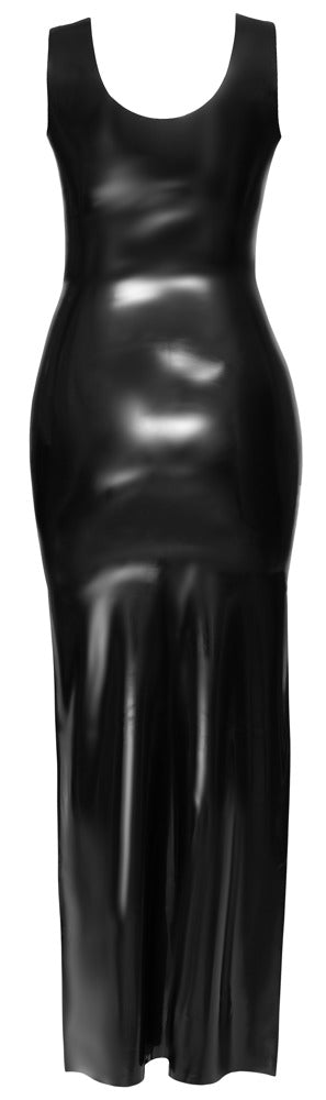 Vestido Latex Largo 2XL Late X - Diseño Minimalista Negro