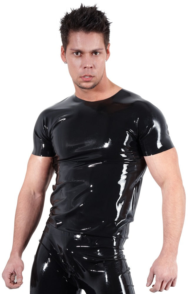 Camiseta de Látex Late X Talla S - Negra Unisex