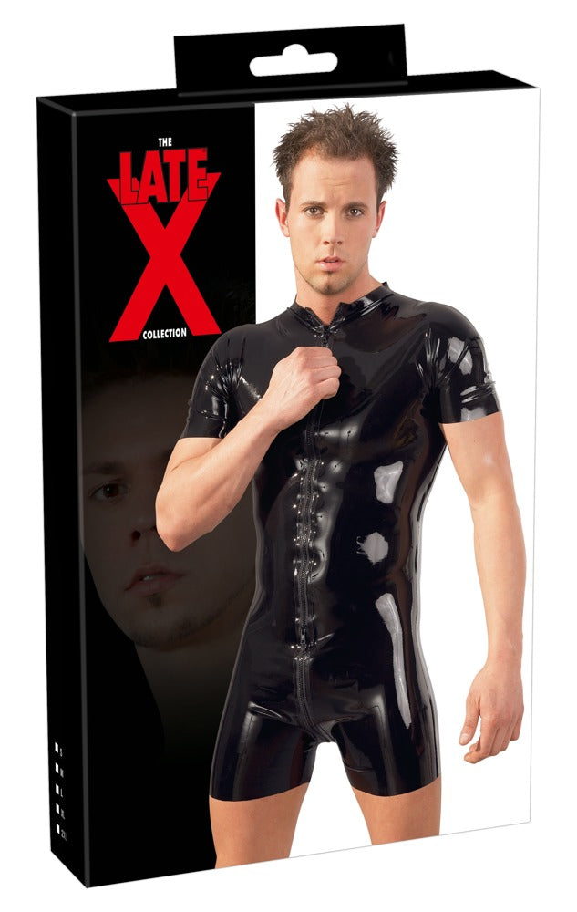 Men's Latex Playsuit S - Mono Ceñido Late X