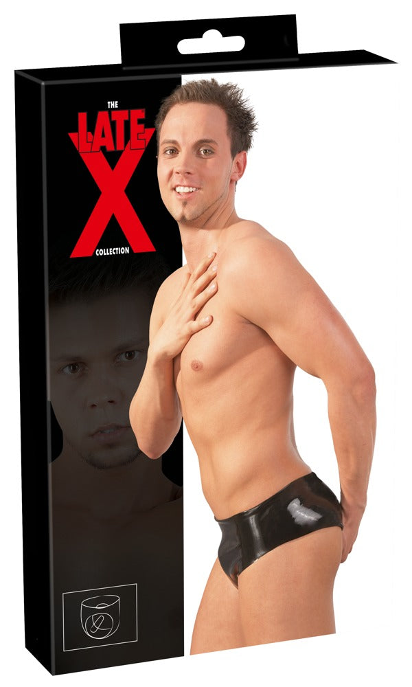 Calzoncillos de Látex para Hombre Late X Negro Talla M/L