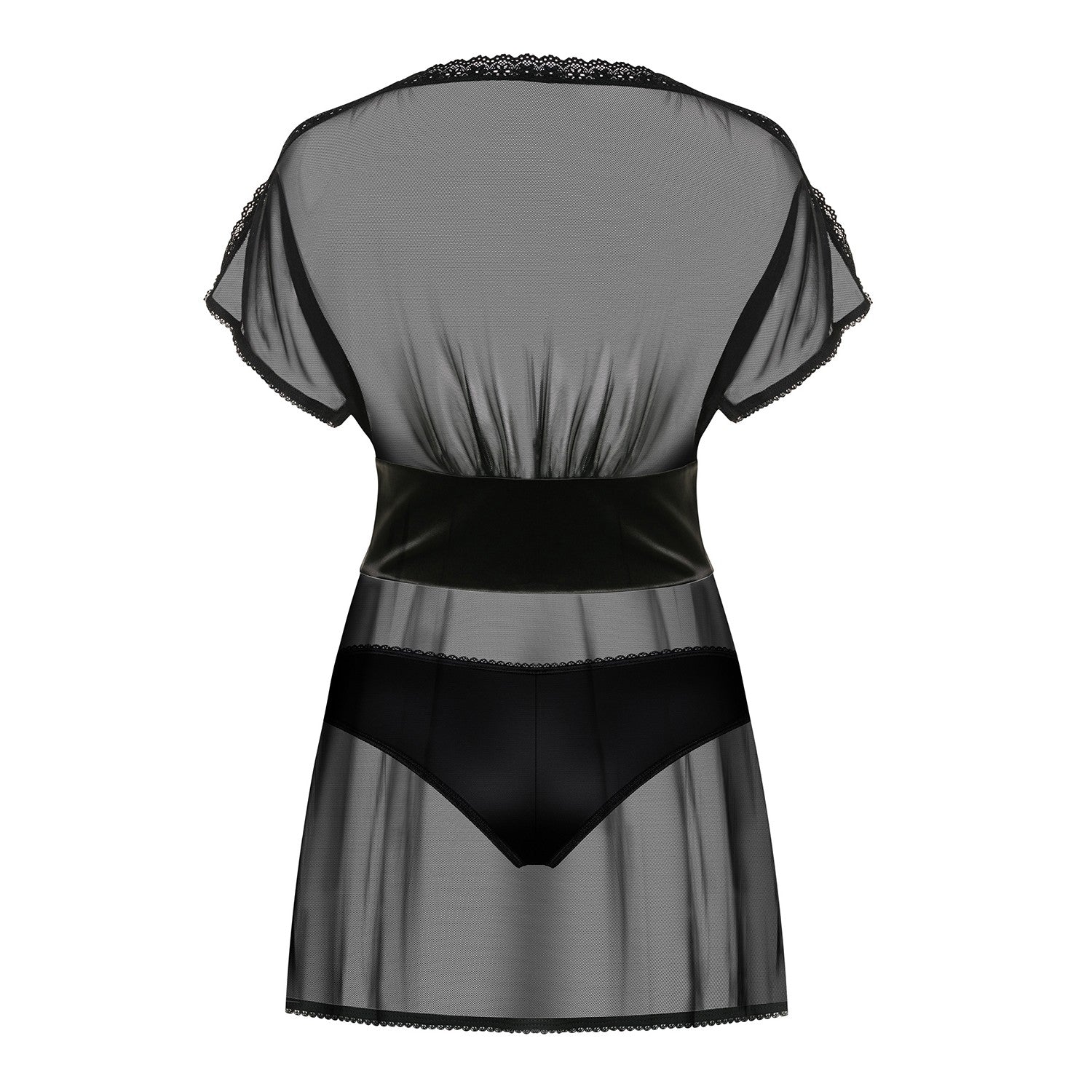 868-BAB-1 Picardias y Tanga Color Negro