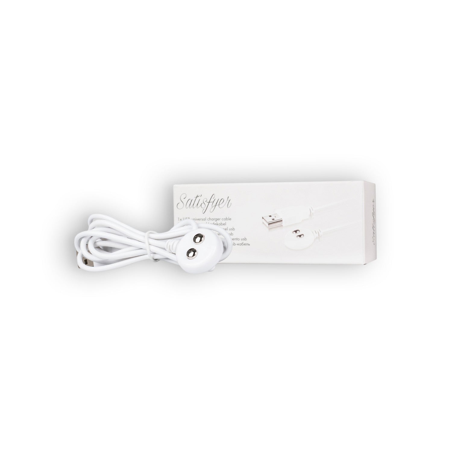 SATISFYER USB cargador cable blanco 1 u