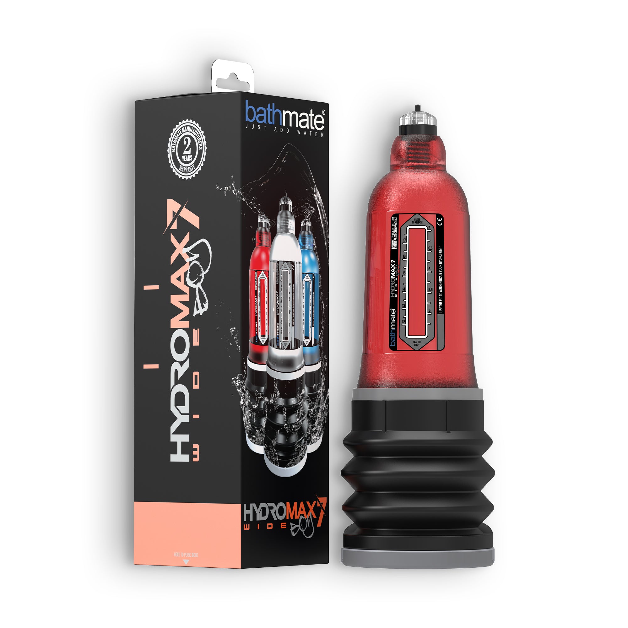 Bomba para el Pene Hydromax7 Wide Boy Rojo