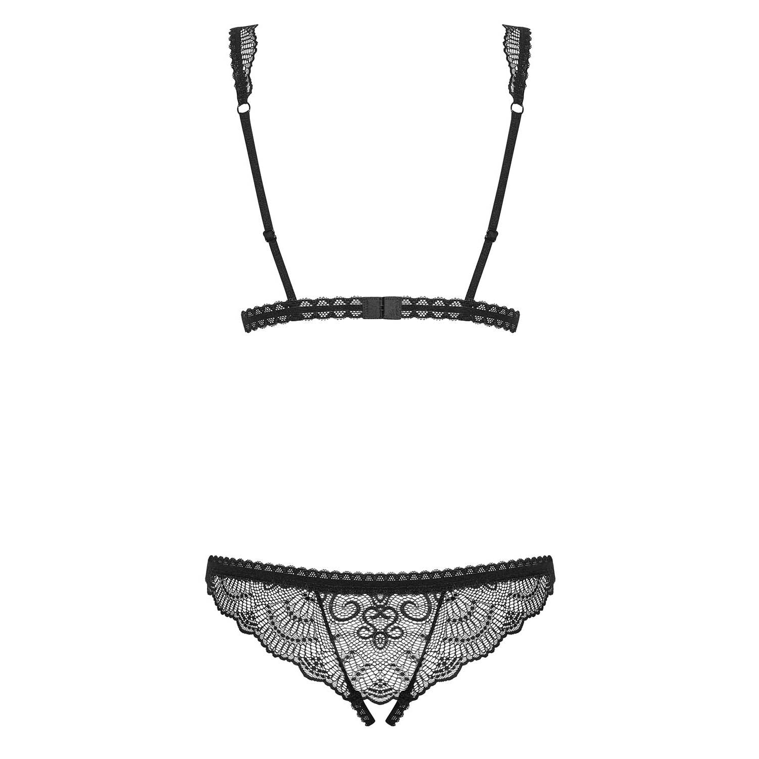 Firella Bodysuit con la Entrepierna Abierta Negro