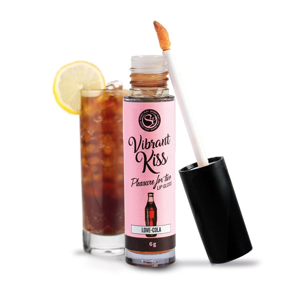 Lip Gloss Vibrant Kiss Love Sabor Cola