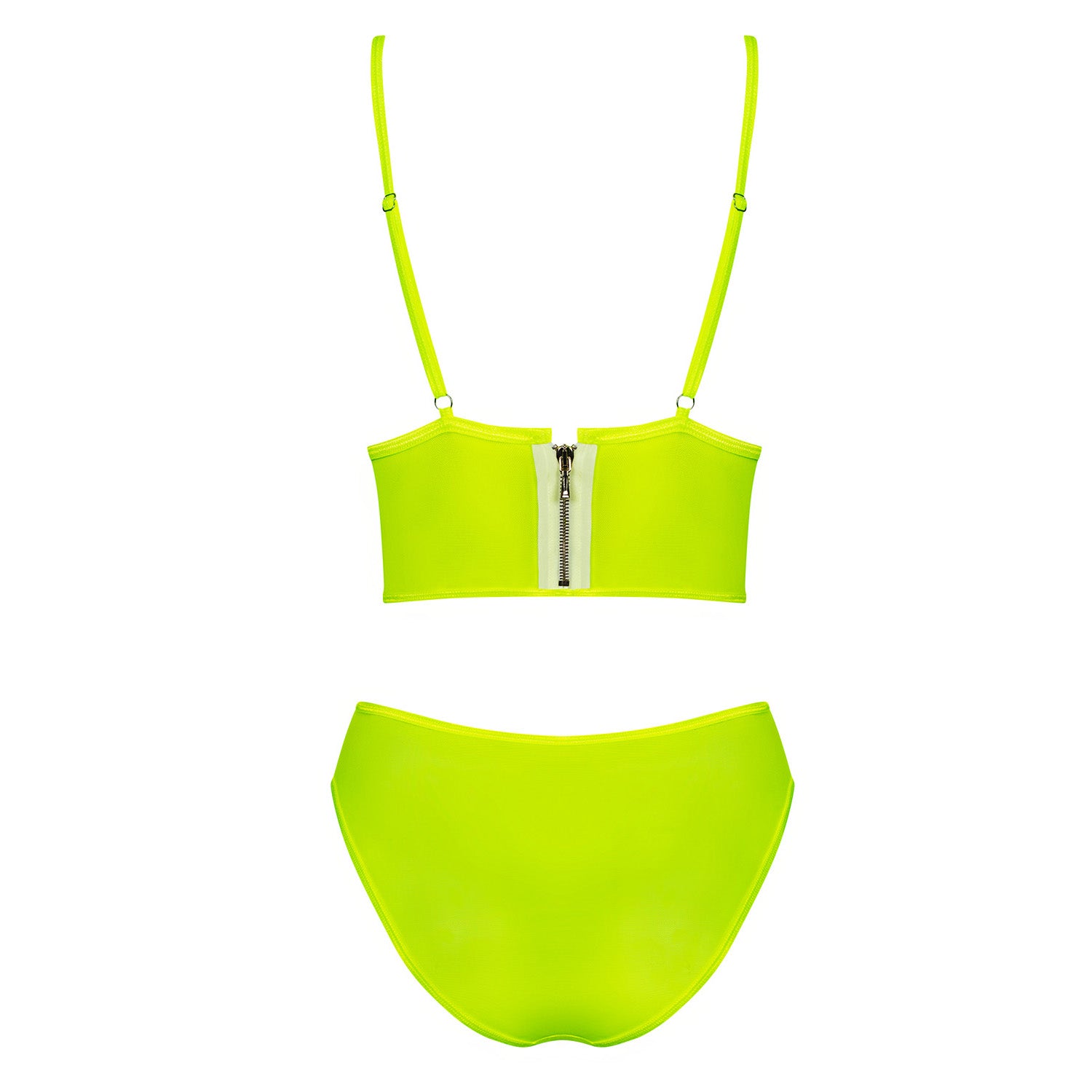 Neonia Set de 2 Piezas con Cremallera Amarillo Neón