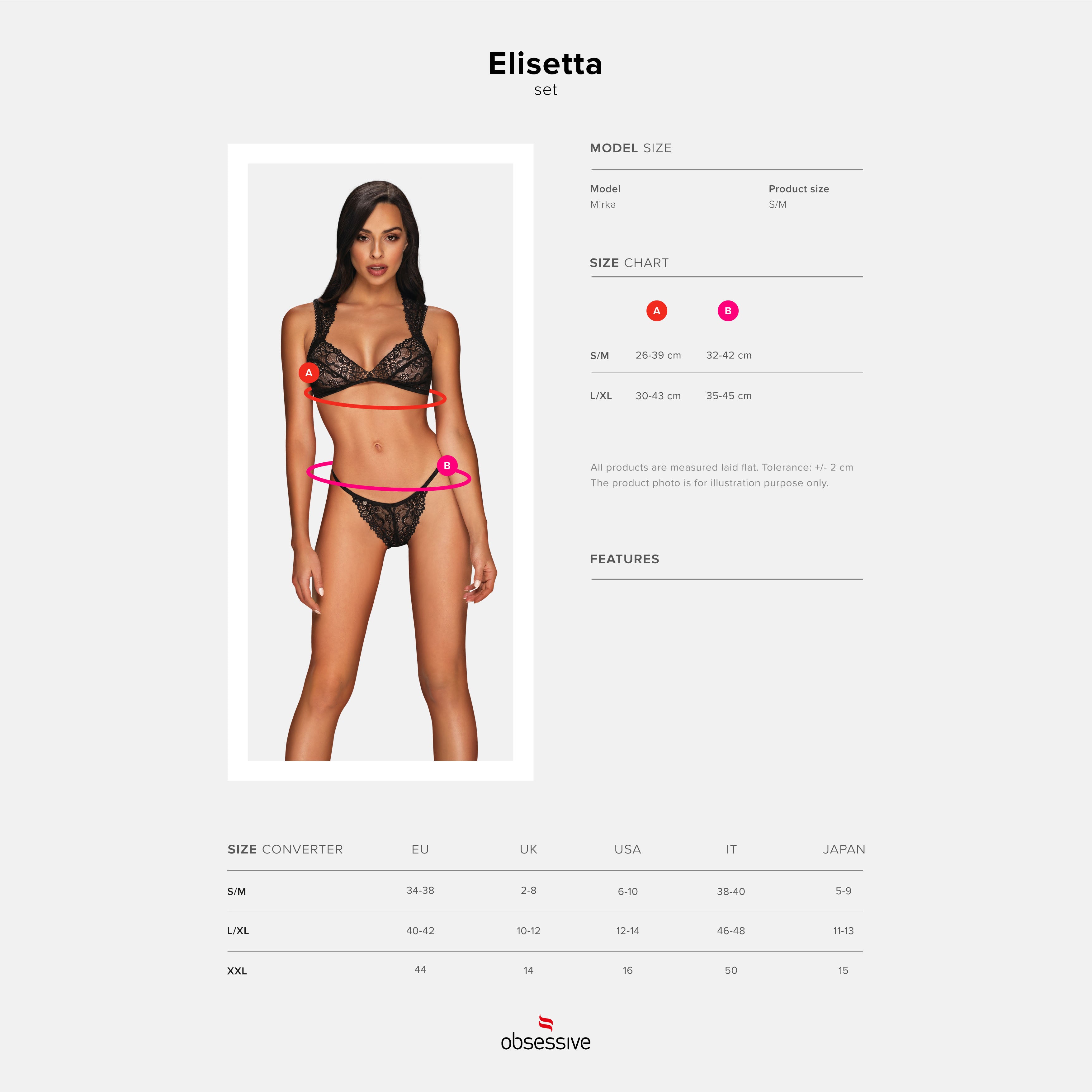 CONJUNTO ELISETTA OBSESSIVE NEGRO