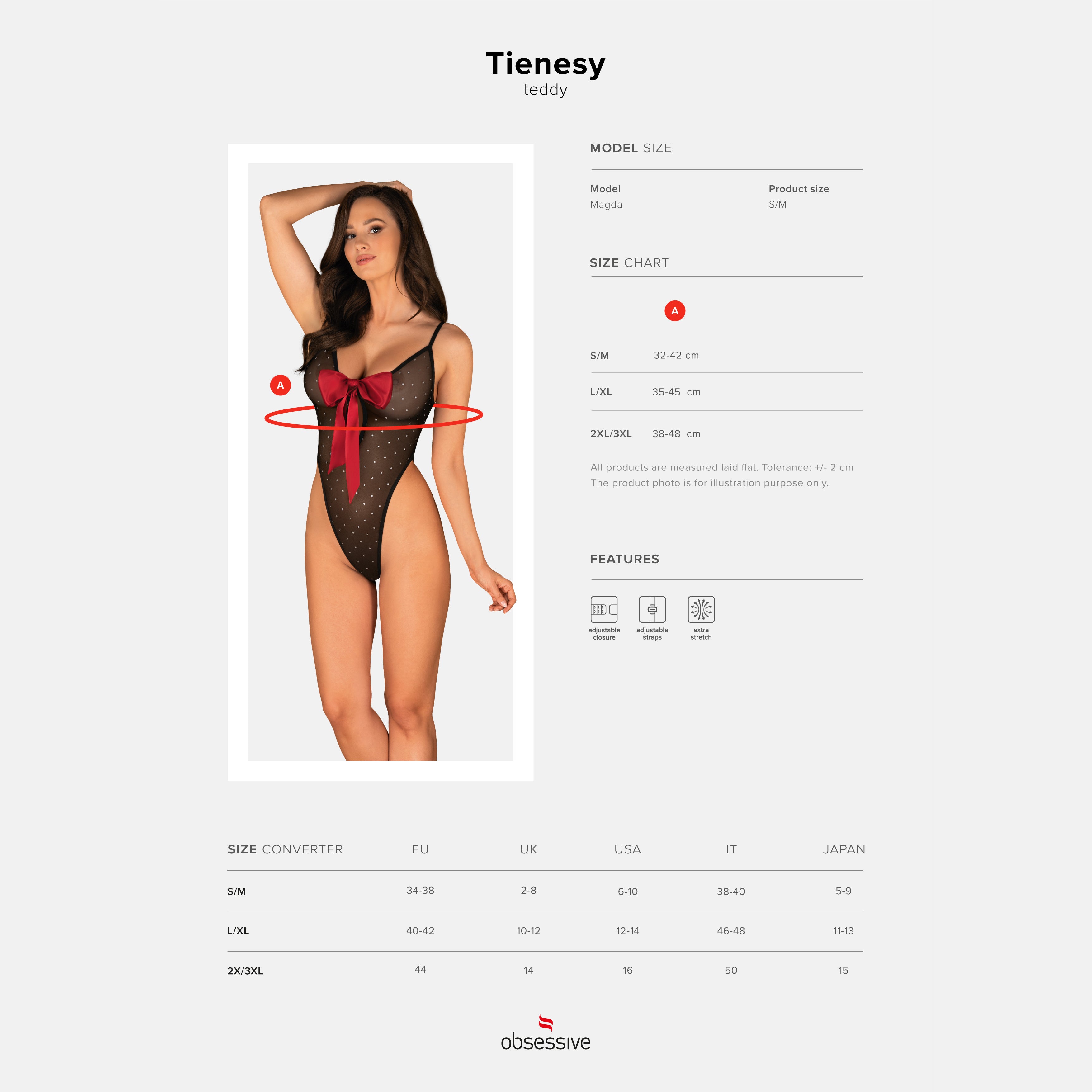BODY TIENESY TALLA QUEEN OBSESSIVE