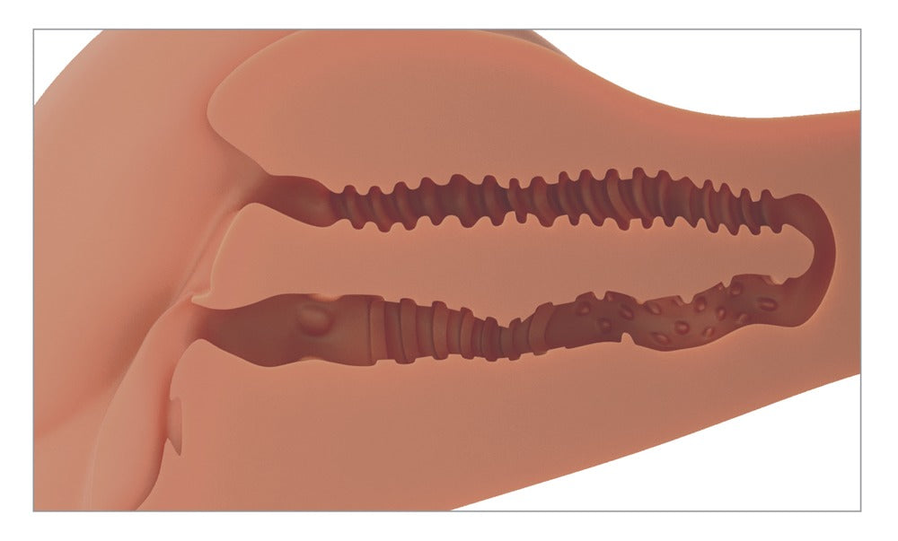 PDX Plus 360° Banger Tan - Masturbador Torso Realista