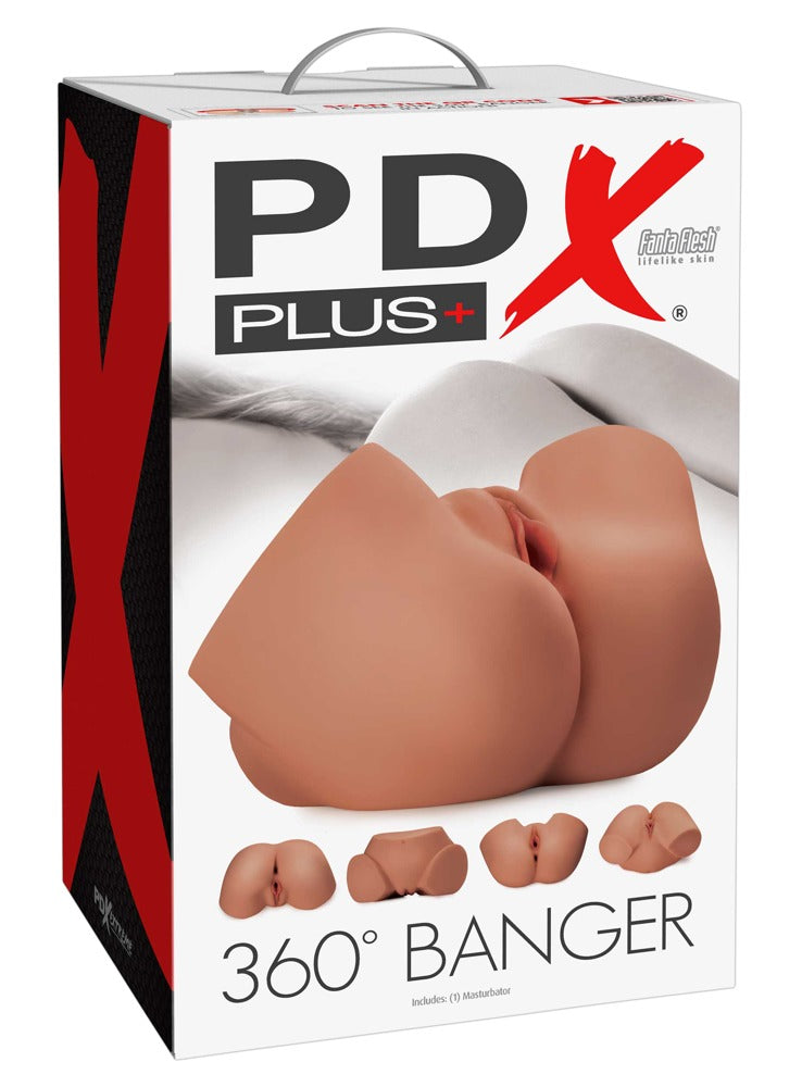 PDX Plus 360° Banger Tan - Masturbador Torso Realista