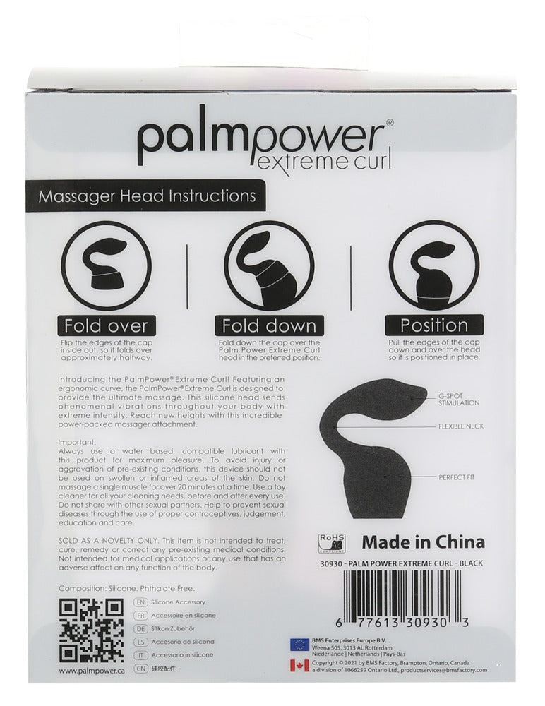 Palmpower Extreme Pleasure Curl Black - Accesorio de Silicona