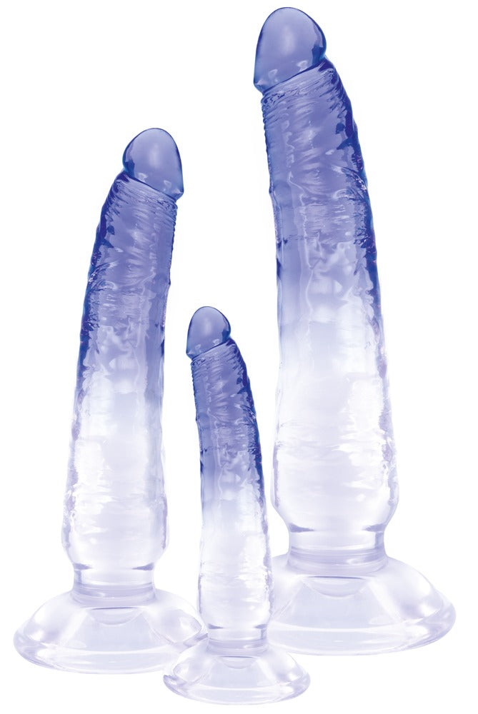 Set de 3 Dildos Anales Crystal Natural - Entrenamiento Progresivo