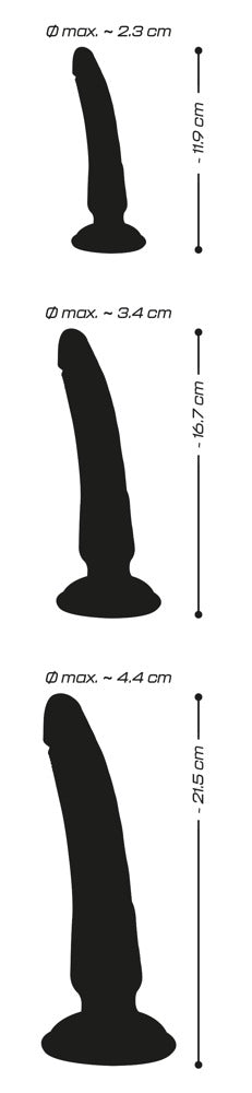 Set de 3 Dildos Anales Crystal Natural - Entrenamiento Progresivo