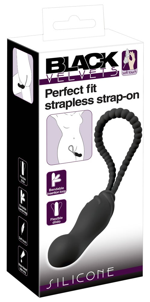 Black Velvets Perfect Fit Strap-On sin Arnés - Consolador Flexible