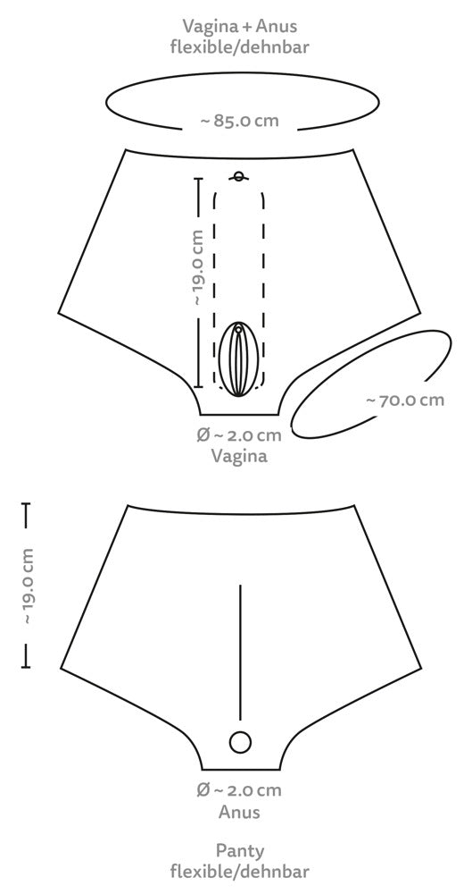 Liquid Silicone Pussy Pants You2Toys - Prenda Realista