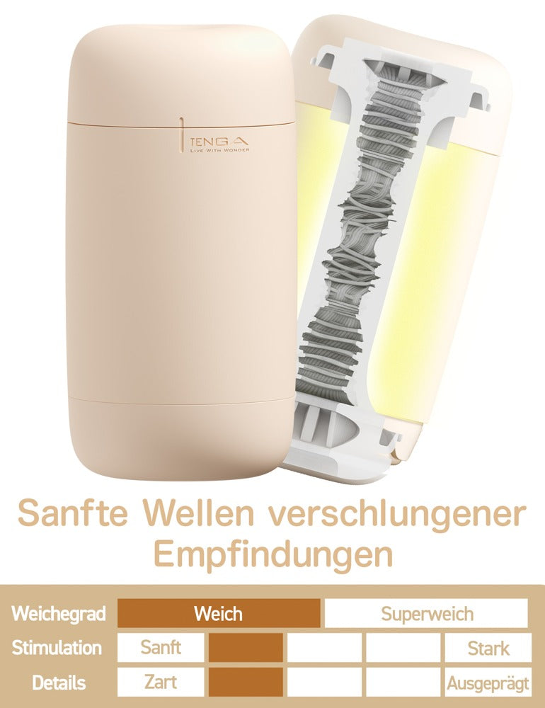 Tenga Puffy Latte Brown - Masturbador de Silicona Suave