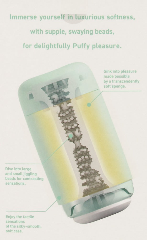 Tenga Puffy Mint Green - Masturbador de Silicona Suave