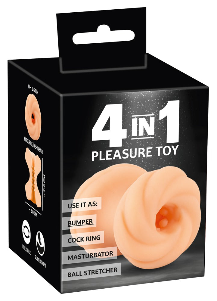 4in1 Pleasure Toy You2Toys - Masturbador Multifunción sin Vibración