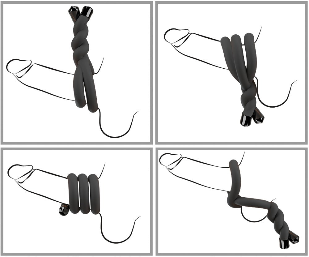 Bad Kitty Bendable Cock & Ball Ring - Anillo Flexible Ajustable