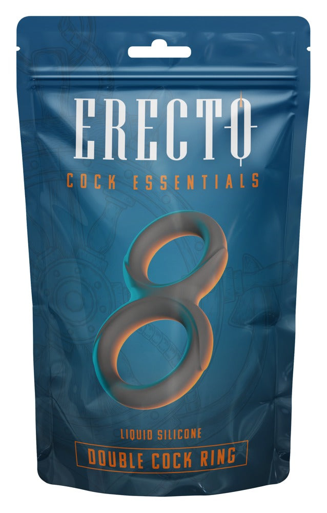 Erecto Double Cock Ring - Anillo Doble de Silicona